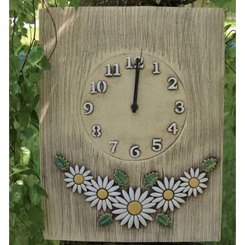 Hodiny Keramické hodiny s kopretinami Nástěnné Keramické hodiny s kopretinami Nástěnné