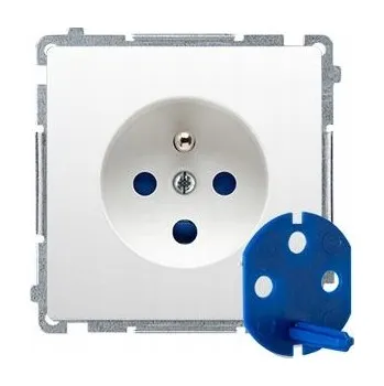 Elektrická zásuvka SIMON BASIC zásuvka jednoduchá DATA BMGD1.01/11