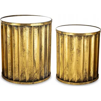 Konferenční stolek Stolek Artpol kulatý 45 x 45 x 52 cm zlatý