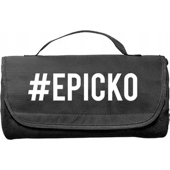 deka Pikniková Deka Černá z fleecu #EPICKO Vysoká Kvalita na léto