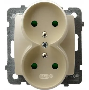 Elektrická zásuvka Anténní zásuvka nástěnná Ospel bílá