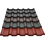 Gutta Plechová střešní krytina Enigma Varianta: Guttatop Enigma - 700 x 1191 mm - RAL 3009 - červená