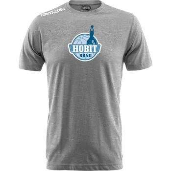 Pánské tričko Kappa LOGO KAFERS triko SK HOBIT Brno šedá 3XL