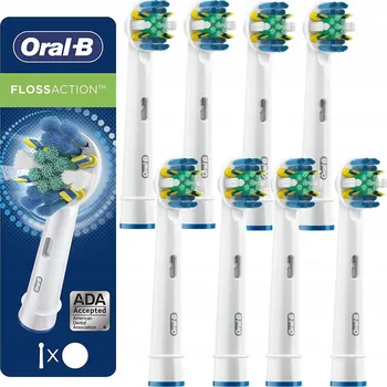 Elektrický zubní kartáček 8X ORIGINÁLNÍ NÁHRADNÍ HLAVICE PRO ELEKTRICKÝ ZUBNÍ KARTÁČEK ORAL-B FLOSS ACTION