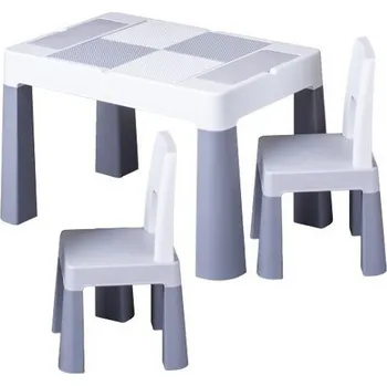 Dětský pokoj TEGA TEGGI Dětská sada stoleček a židličky 1+2 - šedá