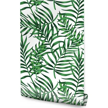 Tapeta Tapeta Do Předsíně Zelené PALMOVÉ Listy Dekor