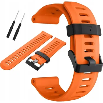 Řemínek na hodinky Řemínek Artnico pro Garmin 26mm oranžový