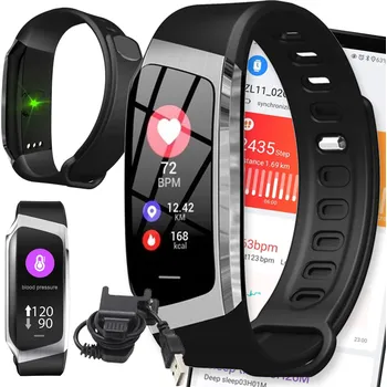 Hodinky HODINKY CHYTRÉ HODINKY SPORTOVNÍ SMARTBAND PRO PULS SPORT DÁMSKÉ FIT SMS ŘEMÍNEK