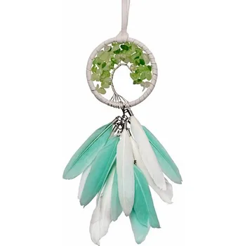 Strom života z barveného křemene závěsná dekorace cca 33 cm