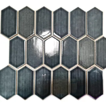 Obklad Keramická mozaika WzorcowniaStudio 25,3 x 29,3 cm černá