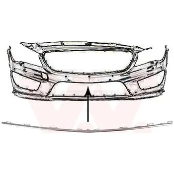 Karosérie Ozdobná / ochranná lišta, nárazník VAN WEZEL 2937580