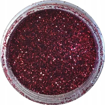 Pyl duo brokát na zdobení nehtů Dark Red