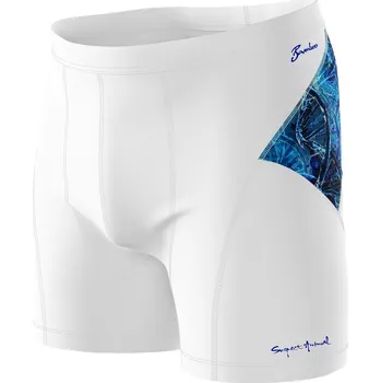 Pánské funkční trenýrky D.N.A. bílá Bamboo Ultra - Modrá / XXL