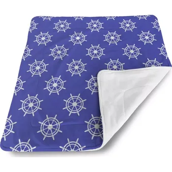 deka Sablio Dětská deka pro miminko Bílá kormidla - 80x100 cm