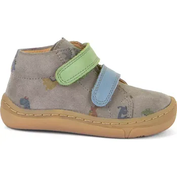 Dětská móda Barefoot celoroční boty Froddo First step grey dino 23