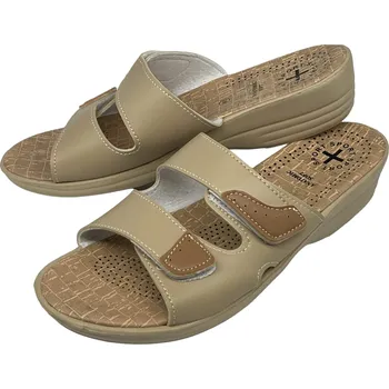 Dámské pantofle Sport Dámské béžové pantofle 04 Barva: Béžová, Velikost: 37