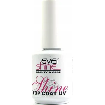 Lak na nehty TOP SHINE COAT lak na nehty gel hybridní vrchní lesklý 15ml