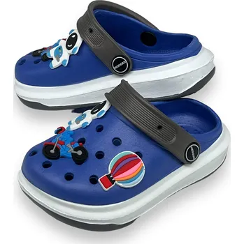 Dívčí pantofle Fashion Dívčí modré gumové nazouváky Barva: Modrá, Velikost: 33