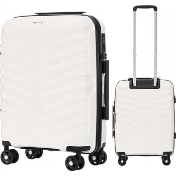 Kabinový skořepinový kufr Wings z polypropylenu PHX01 S WHITE