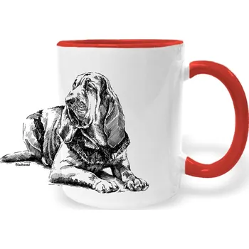 Hrnek - Bladhaund Barva: Červená