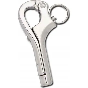 Karabina s pojistkou Marinetech Pelikan M6 stříbrná 6 mm