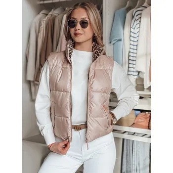 Dámská vesta DSTREET CHIPUFF RŮŽOVÁ M