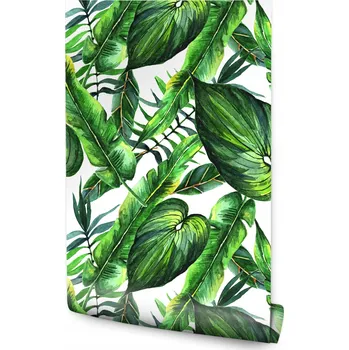 Fototapeta Tapeta do obýváku LISTY Tropické Příroda Malba