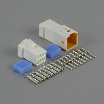 Elektrická zásuvka Sada vodotěsného konektoru 0.9 mm, 8 pólů