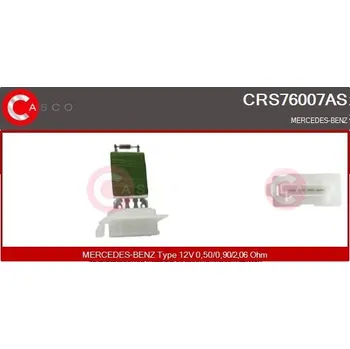 Ventilátor topení a klimatizace Odpor, vnitřní tlakový ventilátor CASCO CRS76007AS