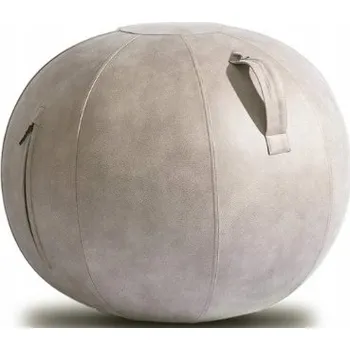 Gymnastický míč Designový míč - PU kůže šedá Eljet