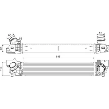 Chladič motoru Chladič turba VALEO 822924