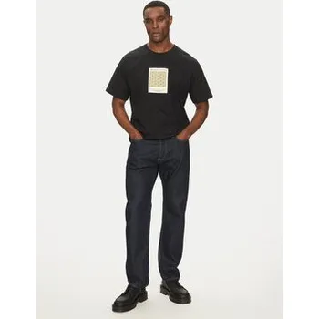 Pánské tričko Jack & Jones T-Shirt Islington 12273019 Černá Loose Fit S