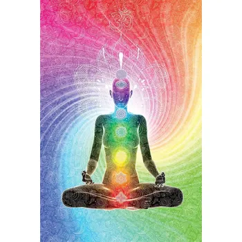 Obraz Plakát Čakry Energetická Centra bez rámu 61 x 91,5 cm