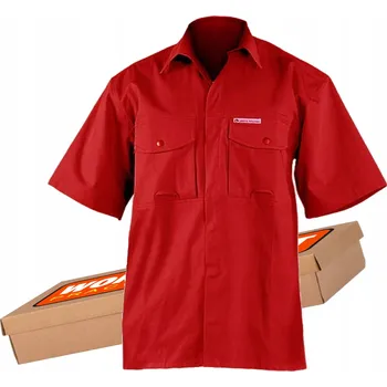 Pánská košile Lh-shifer_scm - červená košile s krátkým rukávem - M