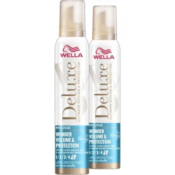 Stylingový přípravek Wella Deluxe Pěna na vlasy Objem a Ochrana Silná fixace 5 2x200ml