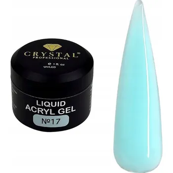 Lak na nehty Gel na posílení nehtů Liquid Acryl Gel 17 CRYSTAL PROFESSIONAL 15 ml