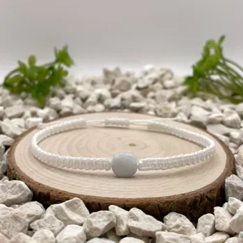 Náramek Certom Pletený náramek akvamarín | Vnitřní klid 0096