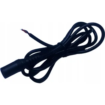 Kabel s DC konektorem 100 cm, 5,5x2,1 mm, černý