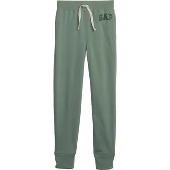 Chlapecké kalhoty Dětské tepláky GAP V-Frch Fleece Heritage Logo Jogger, šalvějová, velikost S