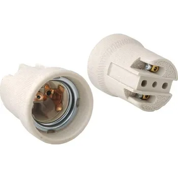 Příslušenství pro LED osvětlení Keramická objímka E27, bílá