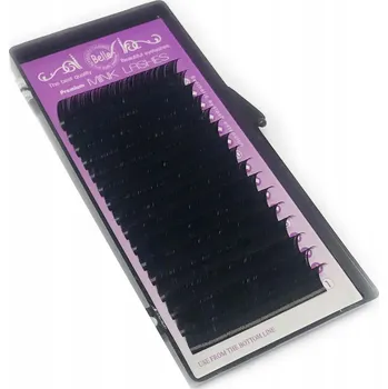 Péče o řasy a obočí Hedvábné řasy Mink pro objemové prodlužování, zakřivení J, tloušťka 0,20, délka 11 mm, 16 proužků