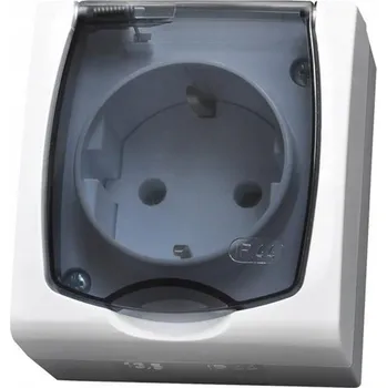 Elektrická zásuvka Hermetická Elektrická Zásuvka Ospel bílá