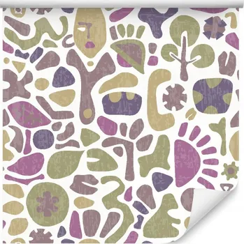 Fototapeta Etnická tapeta – moderní vzory v retro stylu do obýváku