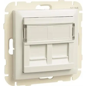 Elektrická zásuvka EFAPEL LOGUS90 Počítačová zásuvka bílá 90442KXBR
