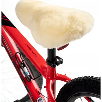 Sedlo na kolo Potah na sedlo z přírodní ovčí kůže