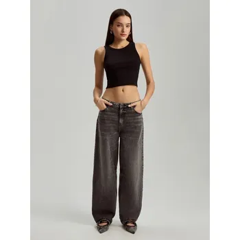 Dámské džíny Džíny baggy - 38 - House - šedá - 943CK-90J