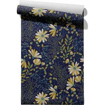 Tapeta Vliesová tapeta Tmavé Květy, role 50 cm x 6,1 m