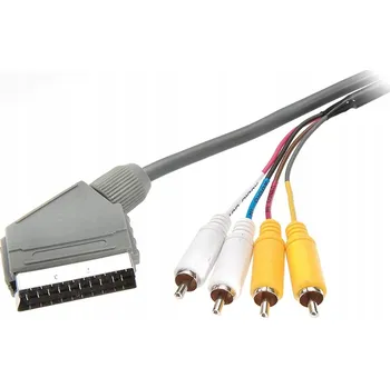 IP kamera Teccus T995 Kabel Scart -> 4xRCA 2m šedý