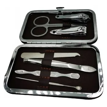 SADA NA MANIKÚRU NEHTŮ PINZETA ŠKRABKA ŠTÍPAČ NŮŽKY PILNÍK 7 KS