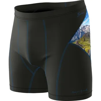 Pánské funkční trenýrky HIGHLANDER černá Bamboo Ultra - Modrá / XXL